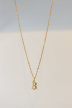 Load image into Gallery viewer, Gold initial charm necklace