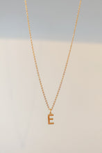 Load image into Gallery viewer, Gold initial charm necklace