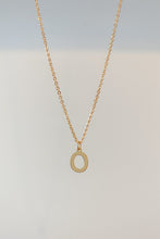 Load image into Gallery viewer, Gold initial charm necklace