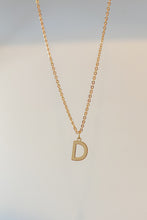 Load image into Gallery viewer, Gold initial charm necklace