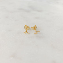 Load image into Gallery viewer, Mini Gold Lightning Bolt Studs