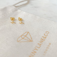Load image into Gallery viewer, Mini Gold Lightning Bolt Studs
