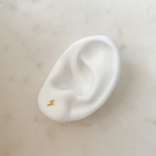 Load image into Gallery viewer, Mini Gold Lightning Bolt Studs