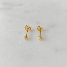 Load image into Gallery viewer, Mini Gold Ball Studs