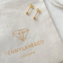 Load image into Gallery viewer, Mini Gold Ball Studs