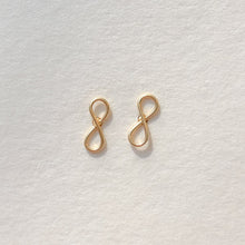 Load image into Gallery viewer, Gold Infinity Studs