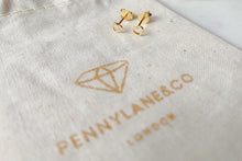 Load image into Gallery viewer, Tiny Rose Gold Heart Studs