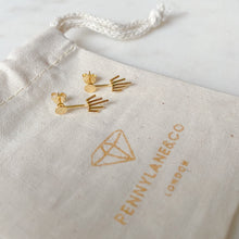 Load image into Gallery viewer, Gold Spike Ear Jacket Earrings