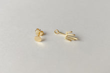 Load image into Gallery viewer, Gold Spike Ear Jacket Earrings