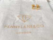 Load image into Gallery viewer, Mini Gold Skull Stud Earrings