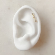 Load image into Gallery viewer, Gold Twinkle Bar Ear Climber
