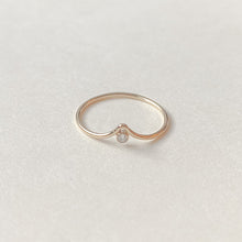 Load image into Gallery viewer, Fine chevron twinkle ring