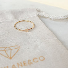 Load image into Gallery viewer, Fine heart stacking ring