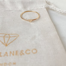 Load image into Gallery viewer, Fine heart stacking ring