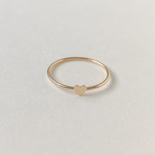Load image into Gallery viewer, Fine heart stacking ring