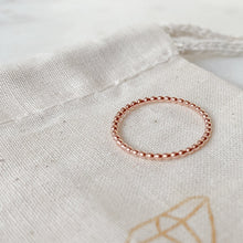 Load image into Gallery viewer, Rose gold stacking ring