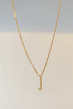 Load image into Gallery viewer, Gold initial charm necklace