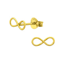 Load image into Gallery viewer, Gold Infinity Studs