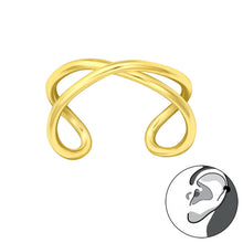 Load image into Gallery viewer, Gold Twist Ear Cuff