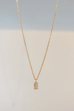 Load image into Gallery viewer, Pave initial charm necklace