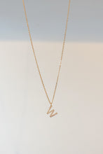 Load image into Gallery viewer, Gold initial charm necklace