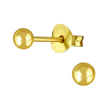 Load image into Gallery viewer, Mini Gold Ball Studs