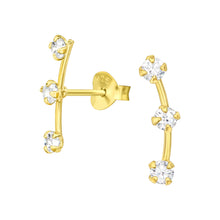 Load image into Gallery viewer, Gold Twinkle Bar Ear Climber