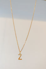 Load image into Gallery viewer, Gold initial charm necklace