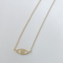 Load image into Gallery viewer, Gold Evil Eye Necklace
