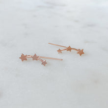 Load image into Gallery viewer, Rose gold star ear climber
