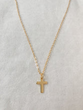 Load image into Gallery viewer, Gold cross necklace
