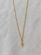 Load image into Gallery viewer, Mini gold lightning bolt necklace
