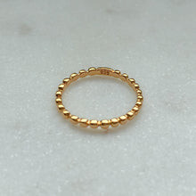 Load image into Gallery viewer, Gold droplet ring. 925 Sterling Silver, Gold Plated + E-coating.
