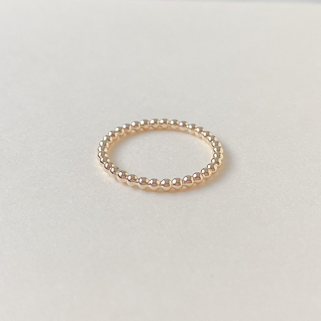 Gold stacking ring