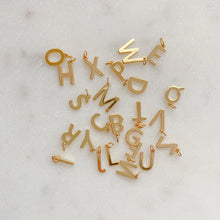 Load image into Gallery viewer, Personalised Gold Initial Huggie Earrings
