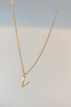 Load image into Gallery viewer, Gold initial charm necklace
